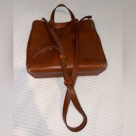 Madewell transport bag leather zip top crossbody handbag - Picture 8 of 8
